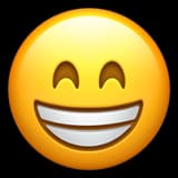 emoji beaming face with smiling eyes